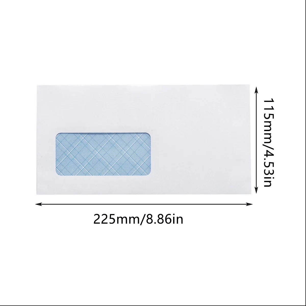 50pcs DL White Window Envelopes Self Seal for Office School