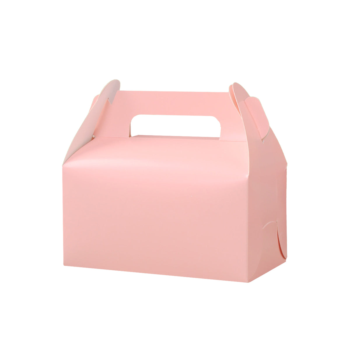 50 PCS Handheld Pastry Box Bakery Packaging Cake Carry Box Single Layer Design