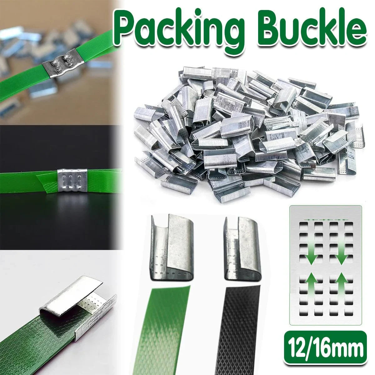 Metal Packing Buckle Iron Strapping Clip 240PCS