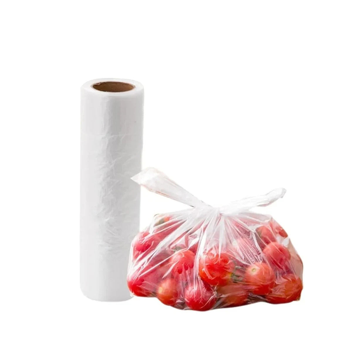 5 Rolls Food Preservation Bag Refrigerator Vegetables Kitchen Storage