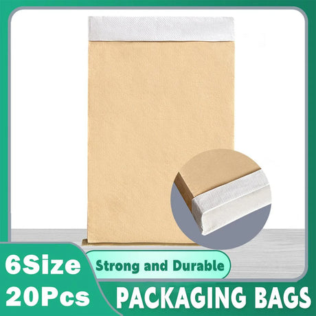 Packing Bags Kraft Paper Plastic Durable Heat-Sealed for Secure Storage