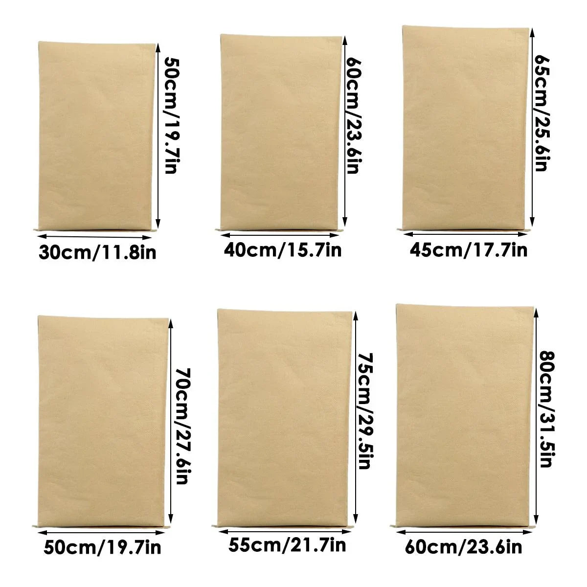 Packing Bags Kraft Paper Plastic Durable Heat-Sealed for Secure Storage