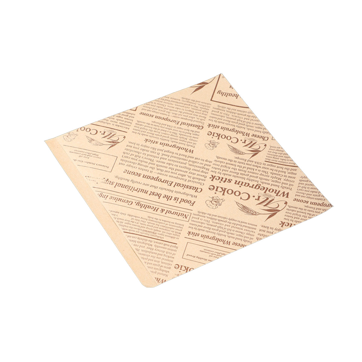 100PCS Bread Sandwich Packing Paper Bags Food Grade Oil-Proof Water-Resistant