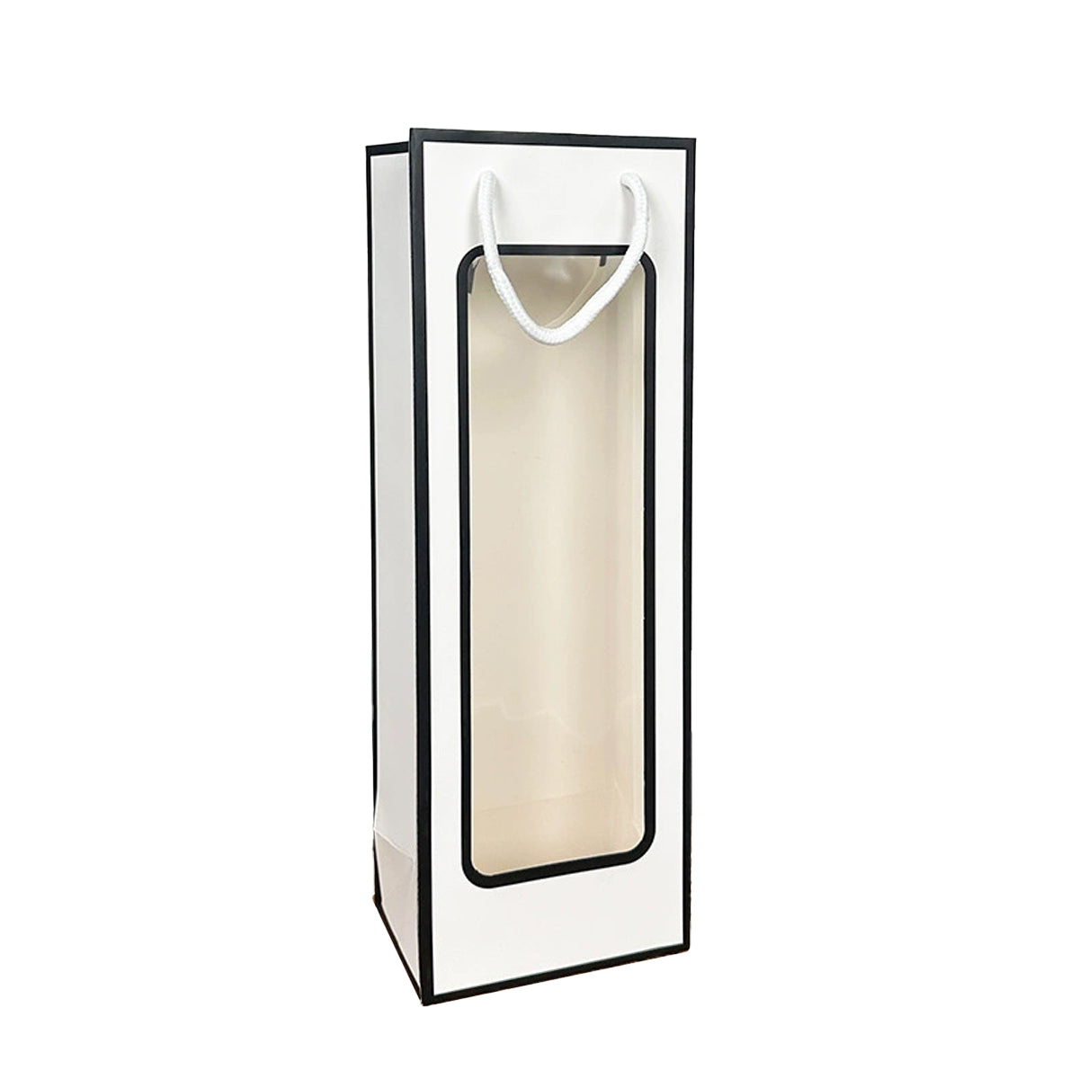 30PCS Wine Gift Bags with Clear Window Drawstring Bottle Bags