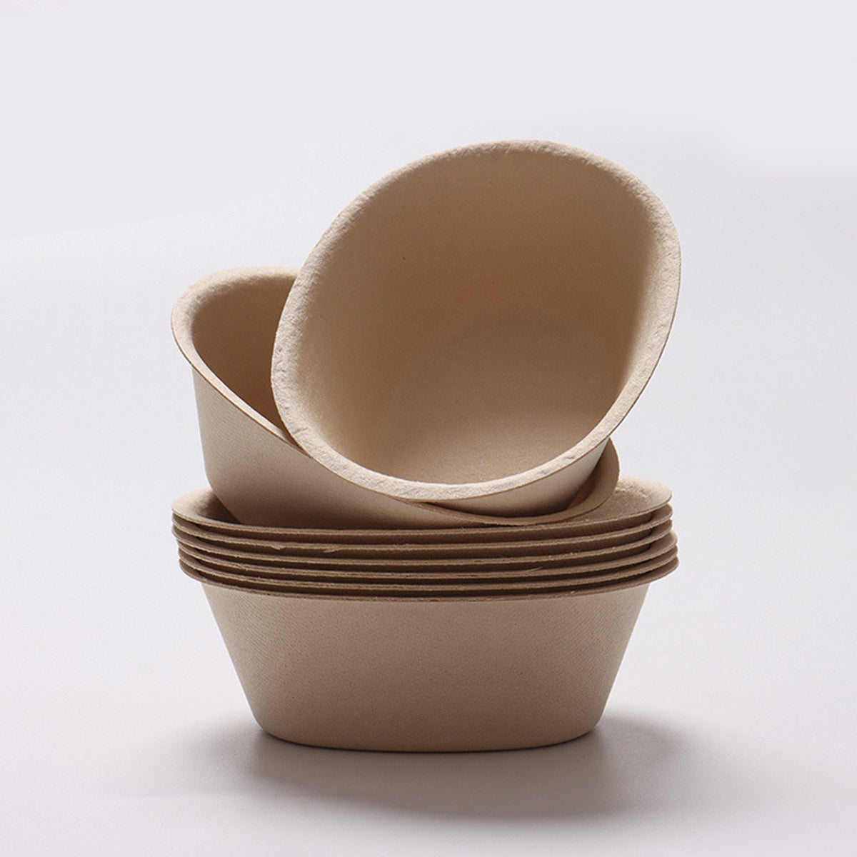 50PCS Paper Bowls Food-Grade Soup Noodle Snack Bowls