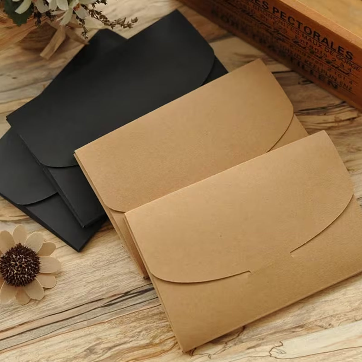 50PCS Membership Card Paper Envelope Gift Packaging for Cards Invitations