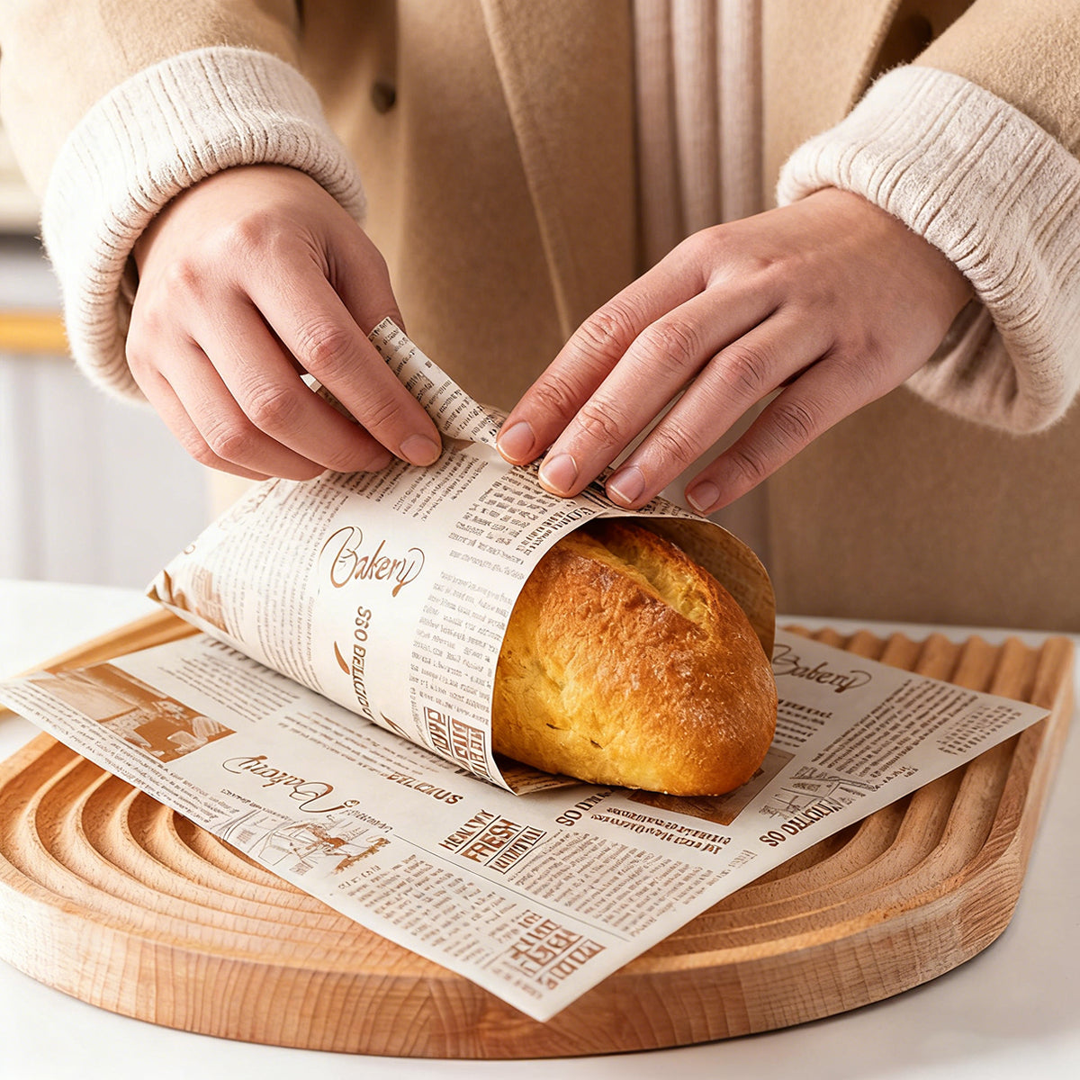 Food Grade Pad Paper 18x18cm Food Wrapping Sheets for Baking Snacks