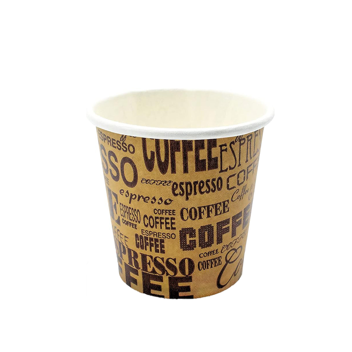 300PCS 50ml Mini Disposable Paper Cups Coffee Print Party Use