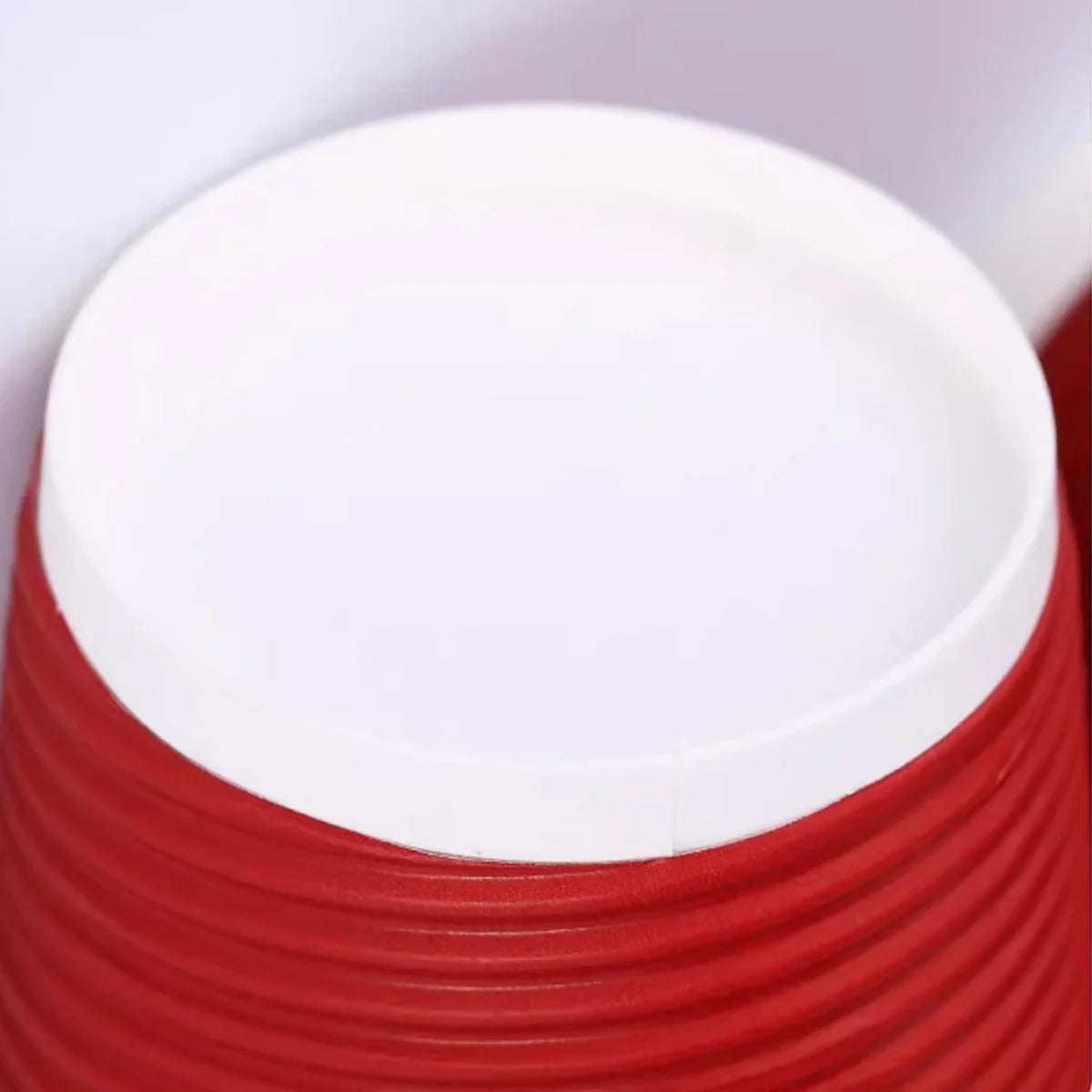 Paper Cups Corrugated Insulated with Lids for Hot and Cold Drinks