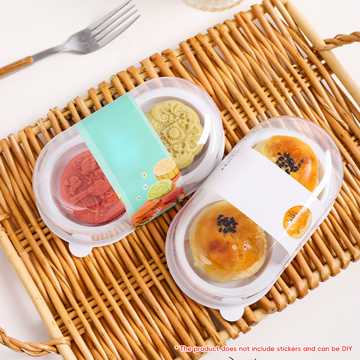 50PCS Food-Grade Clear Pastry Gift Boxes for Cake Cookie Muffin Display