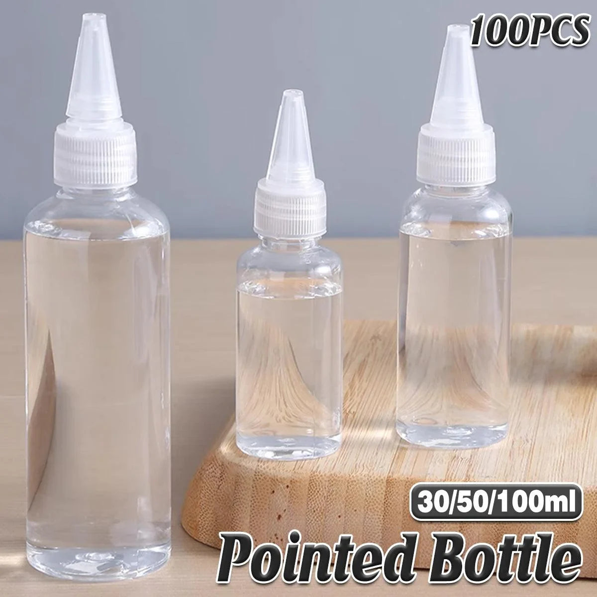 Plastic Bottles Squeeze Dispensing Bottle 100PCS
