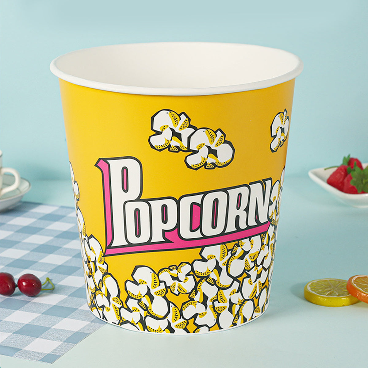 50PCS Disposable Popcorn Buckets Food Grade Paper Snack Containers
