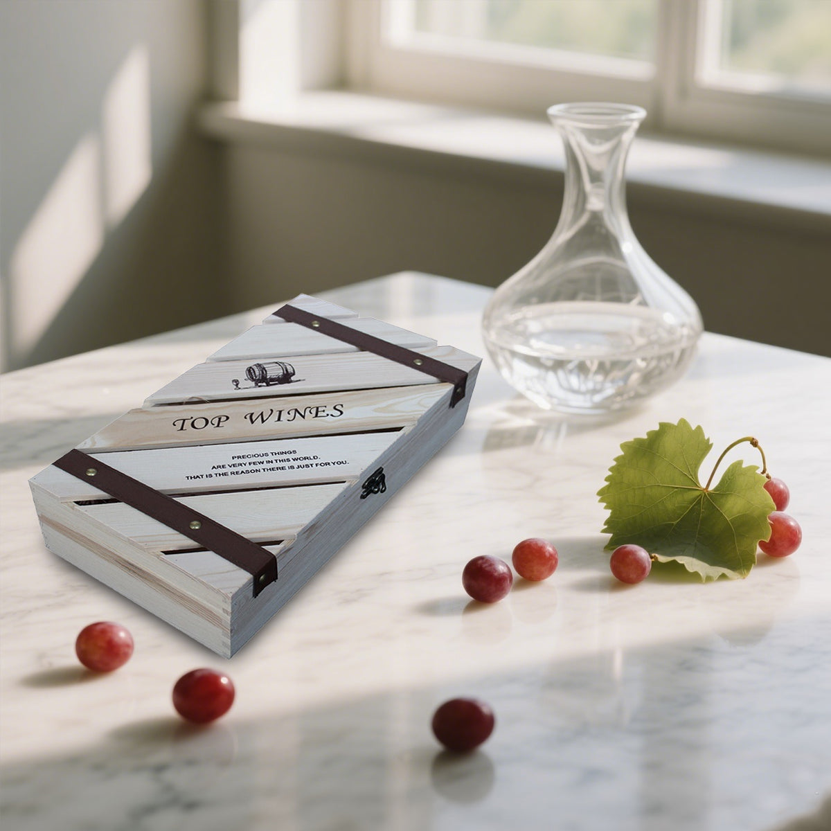 Wooden Wine Box Durable Exquisite Packaging Case for Wine Storage