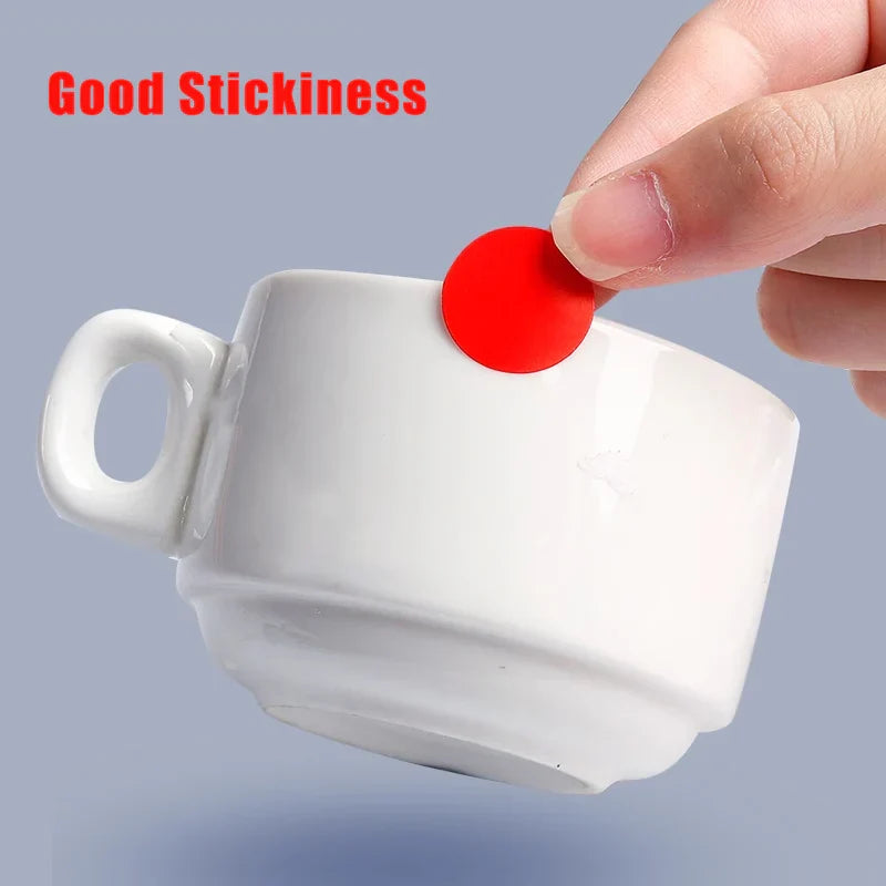 8/13/25/50mm Round Sticker Dots Adhesive Labels Neutral