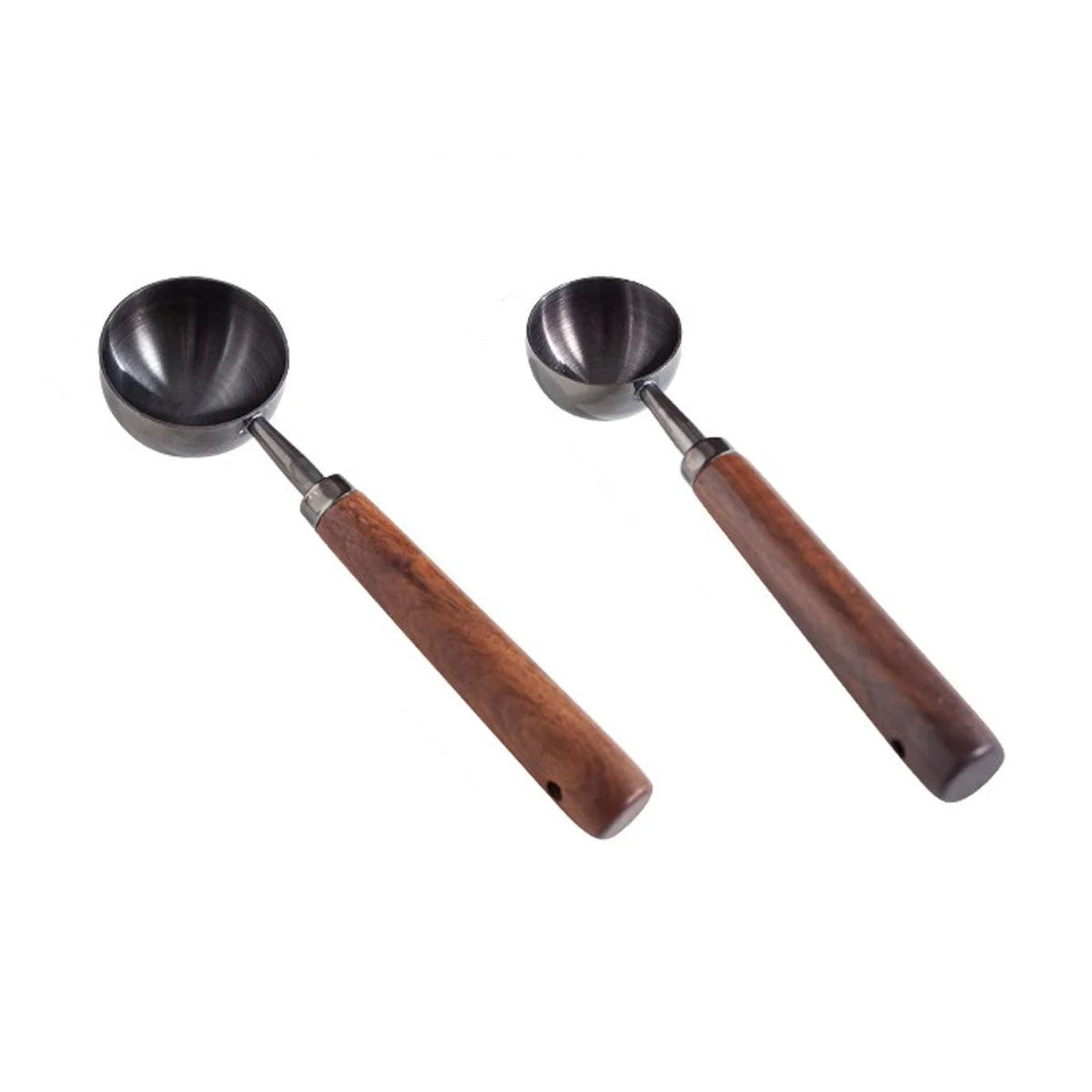 Walnut Coffee Measuring Spoon Long Handle 2PCS