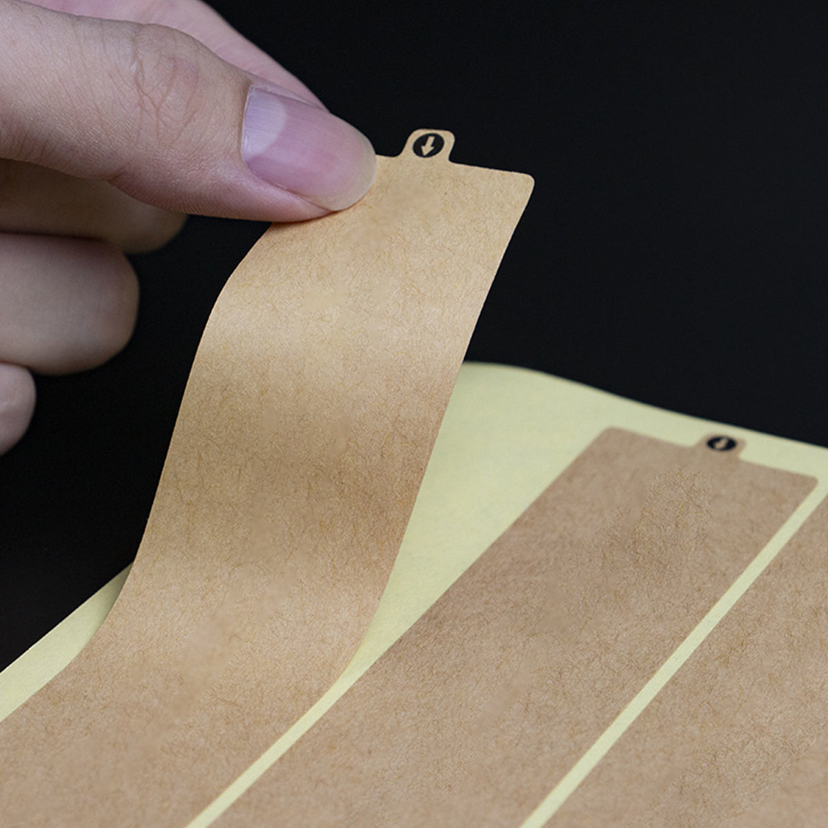 1Pack Kraft Paper Box Sealing Label Easy Tear Shipping Parcel Security