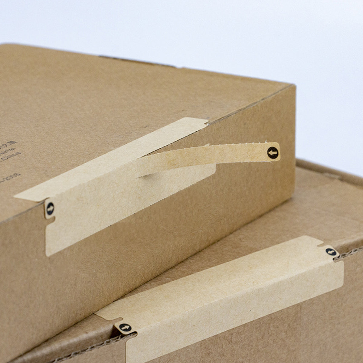 1Pack Kraft Paper Box Sealing Label Easy Tear Shipping Parcel Security