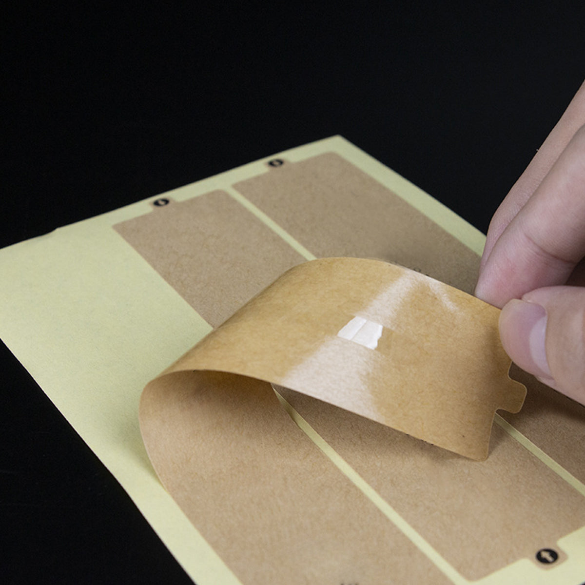 1Pack Kraft Paper Box Sealing Label Easy Tear Shipping Parcel Security