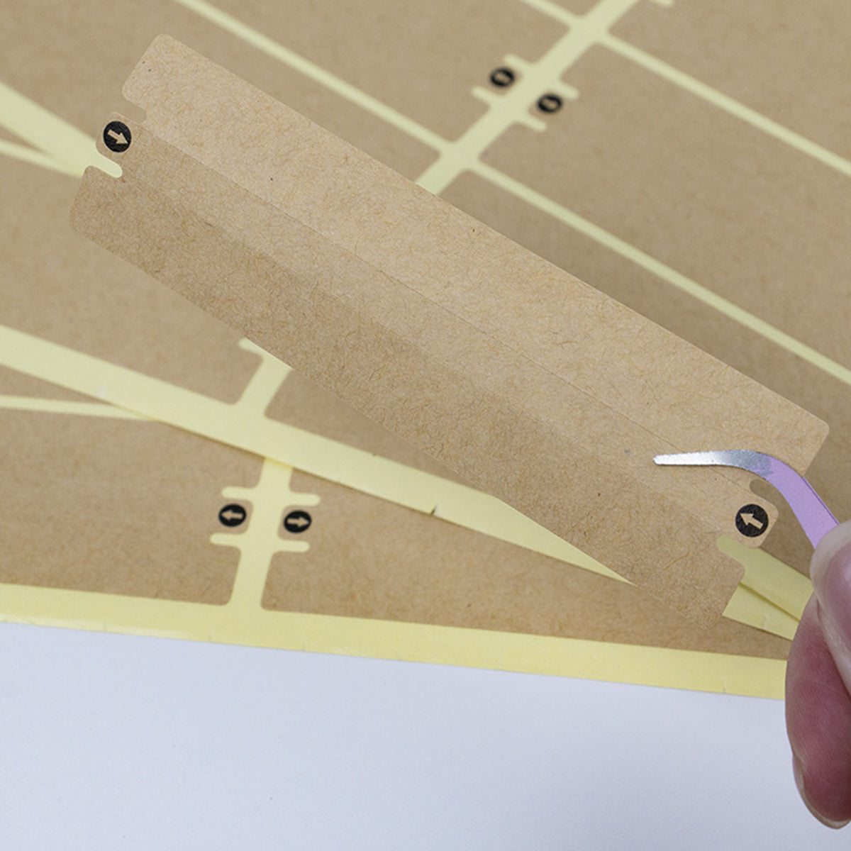 1Pack Kraft Paper Box Sealing Label Easy Tear Shipping Parcel Security