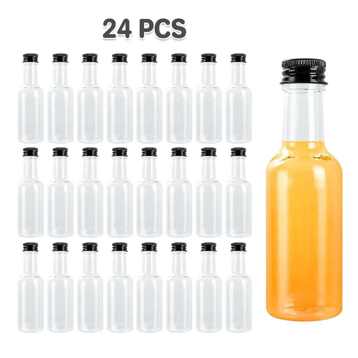 Small Plastic Bottles PET 50ml 150ml Leak Proof Travel Use