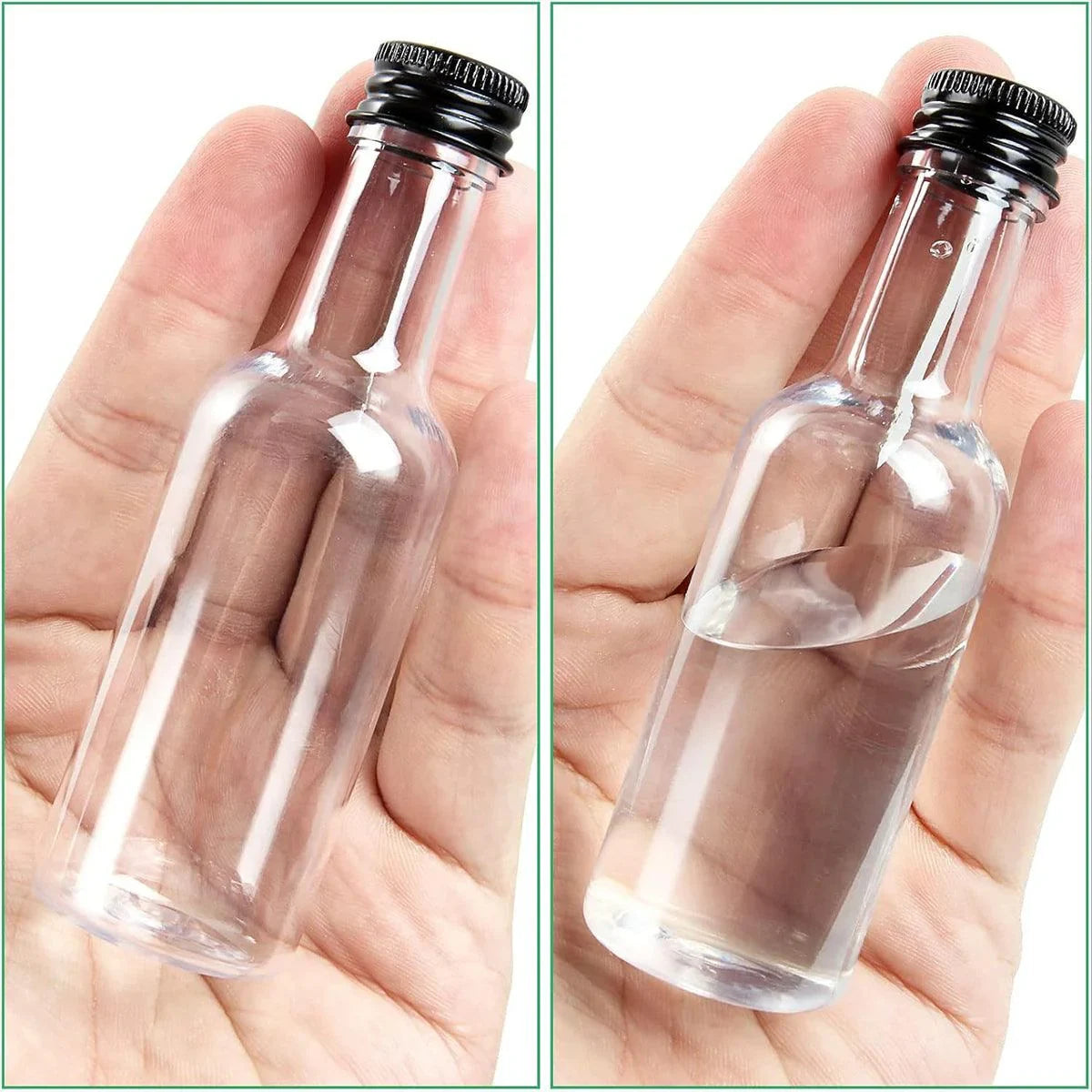 Small Plastic Bottles PET 50ml 150ml Leak Proof Travel Use