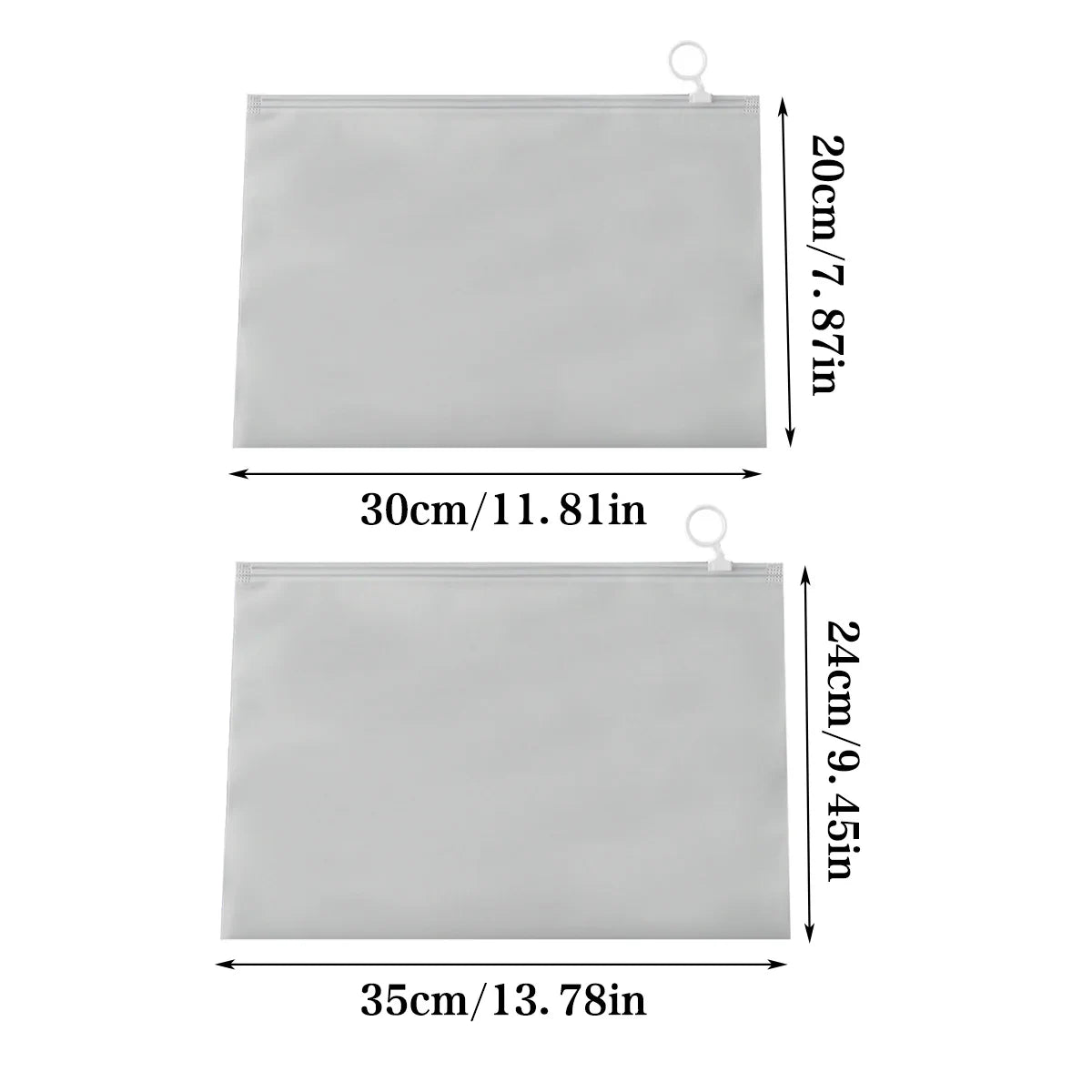 50pcs Frosted Transparent Drawstring Travel Storage Bags