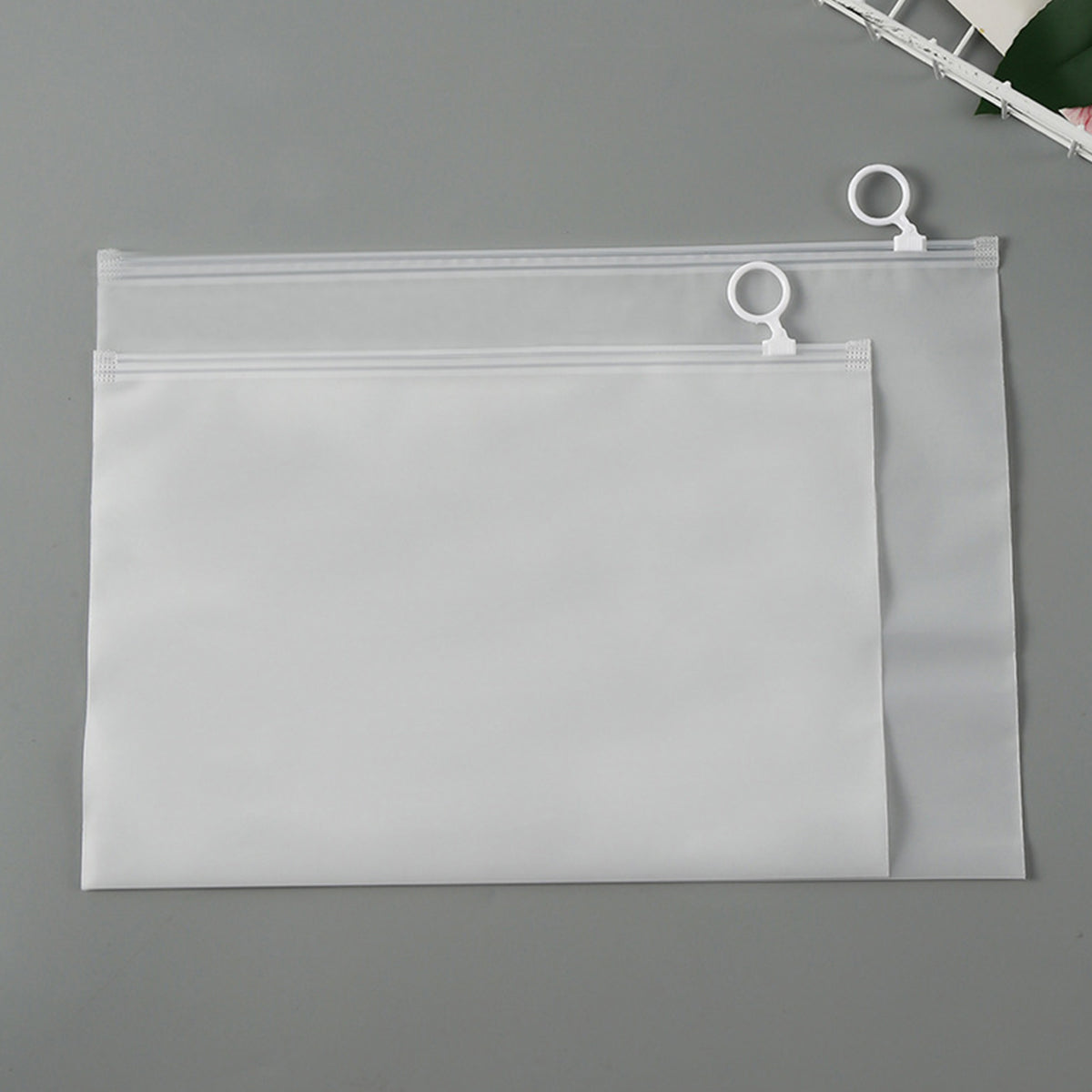 50PCS Zipper Storage Bags Waterproof Dustproof Clothes Organizer