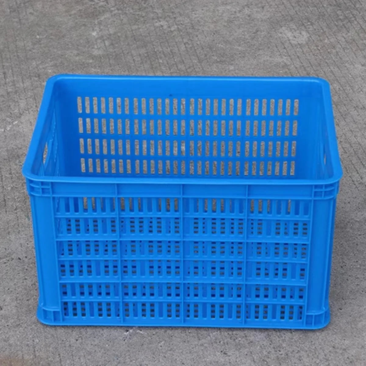 Storage Basket for Shelves Plastic Stackable Organiser with Handles