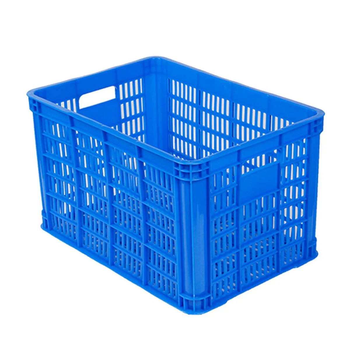 Storage Basket for Shelves Plastic Stackable Organiser with Handles