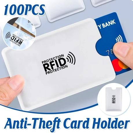 RFID Blocking Card Sleeve NFC Bank ID Protector 100PCS