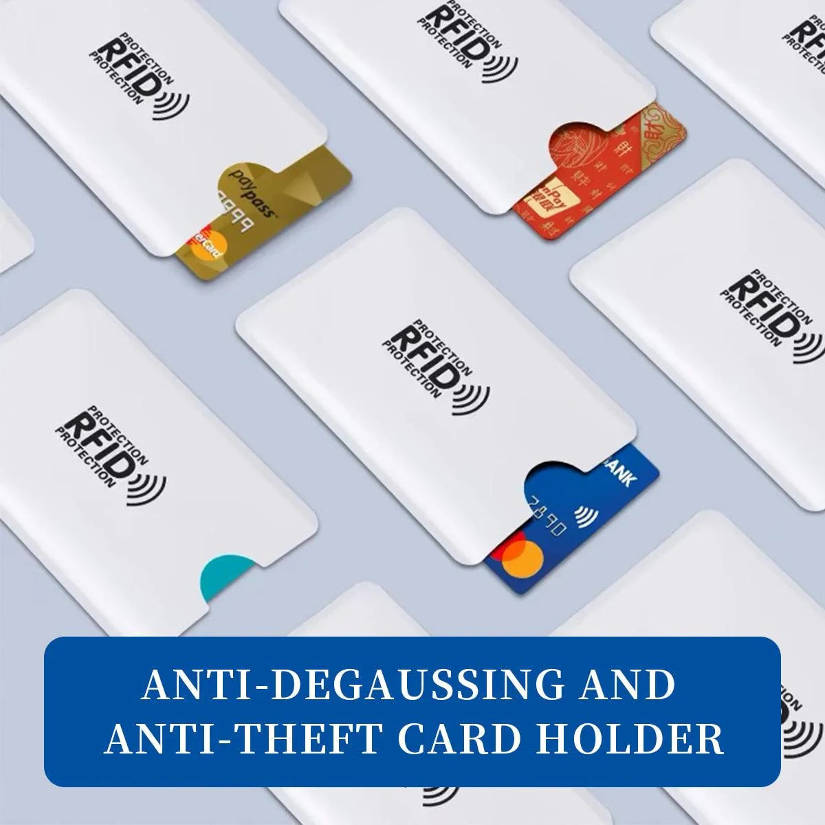 RFID Blocking Card Sleeve NFC Bank ID Protector 100PCS