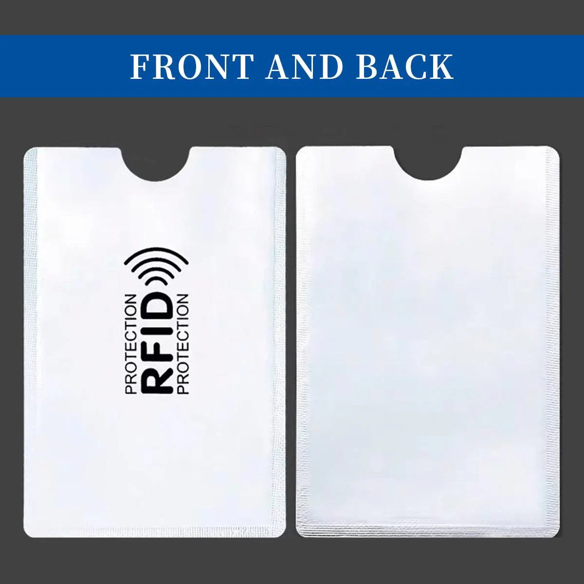 RFID Blocking Card Sleeve NFC Bank ID Protector 100PCS