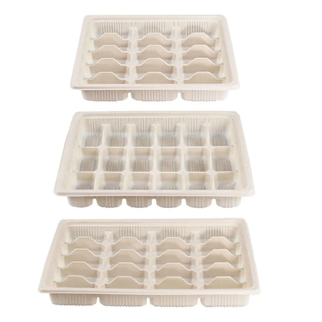 Takeaway Containers Food-Grade Plastic 15-Grid 50 Pieces with Lids
