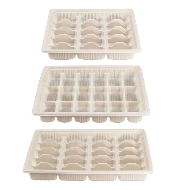 Takeaway Containers Food-Grade Plastic 15-Grid 50 Pieces with Lids