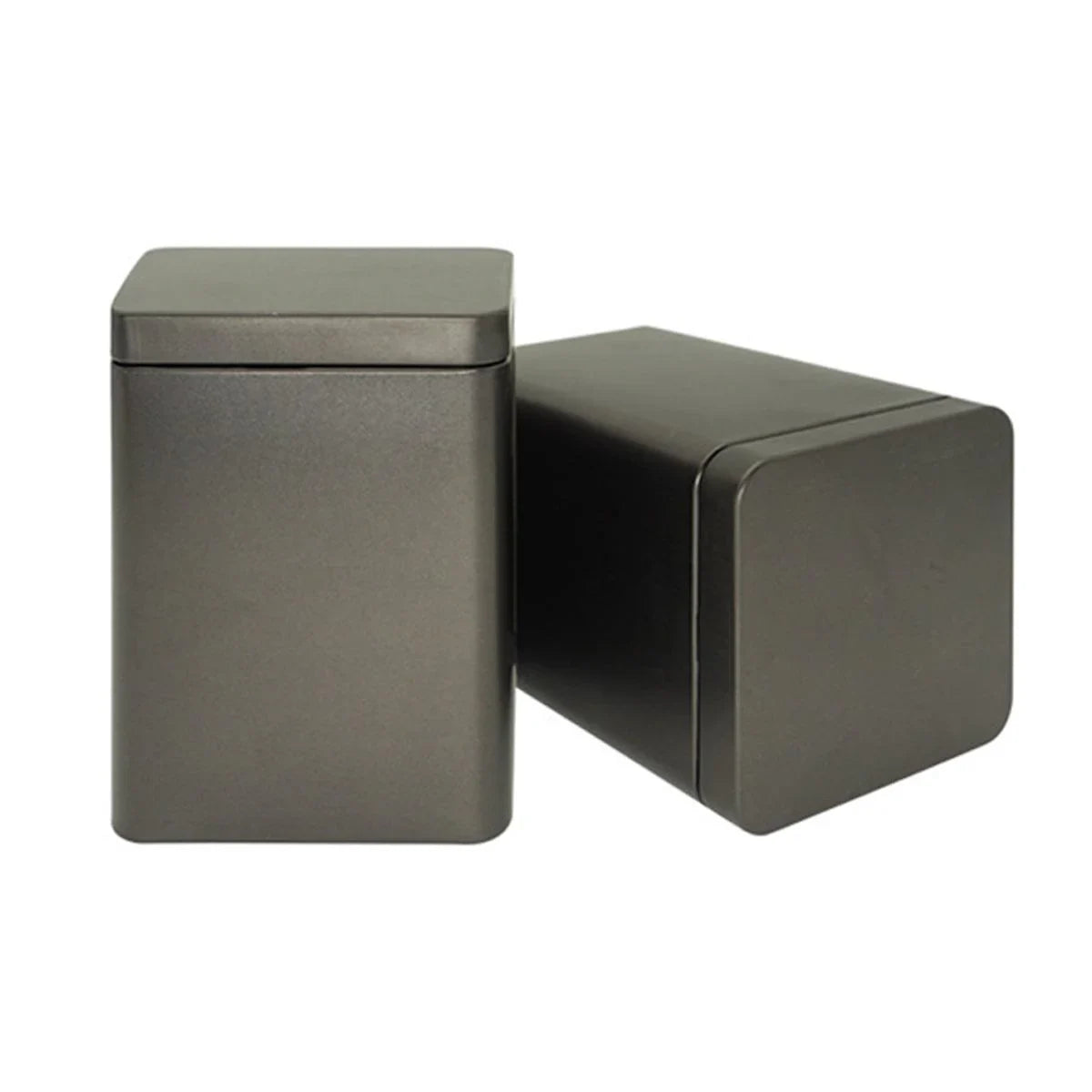 Tea Tin Can Airtight Iron Frosted Finish 11cm 10 Pieces for Storage