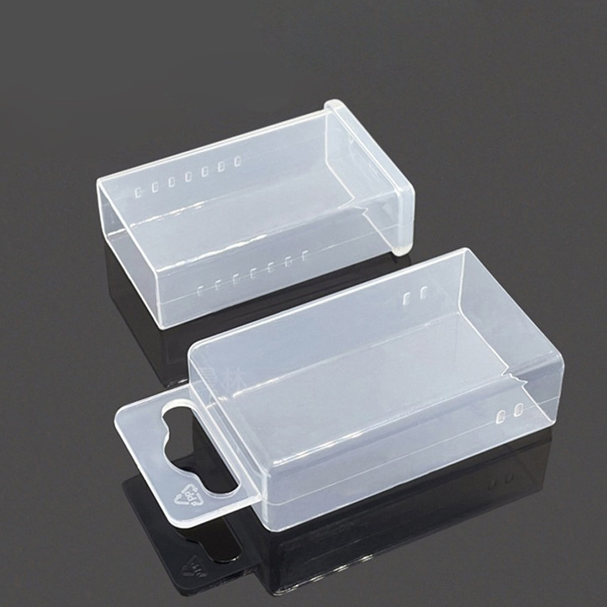 20PCS Mini Transparent Telescopic Storage Boxes Clear Plastic Organizer
