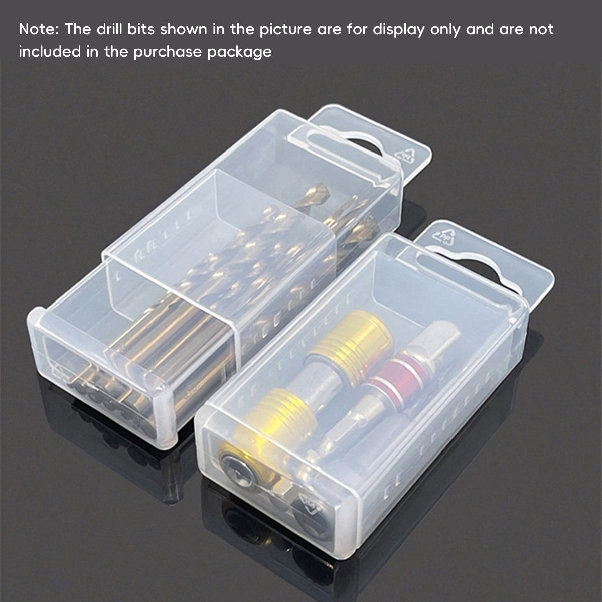20PCS Mini Transparent Telescopic Storage Boxes Clear Plastic Organizer