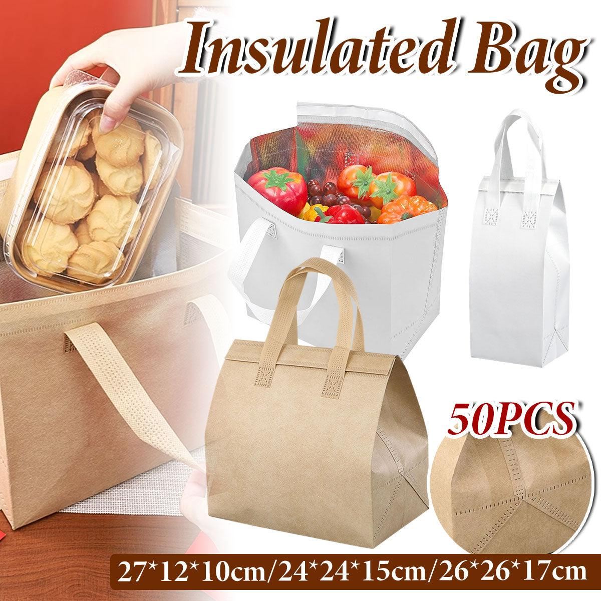 Thermal Insulation Tote Bag Aluminium Foil Lining Food Storage Bag