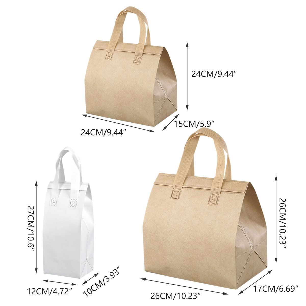 Thermal Insulation Tote Bag Aluminium Foil Lining Food Storage Bag