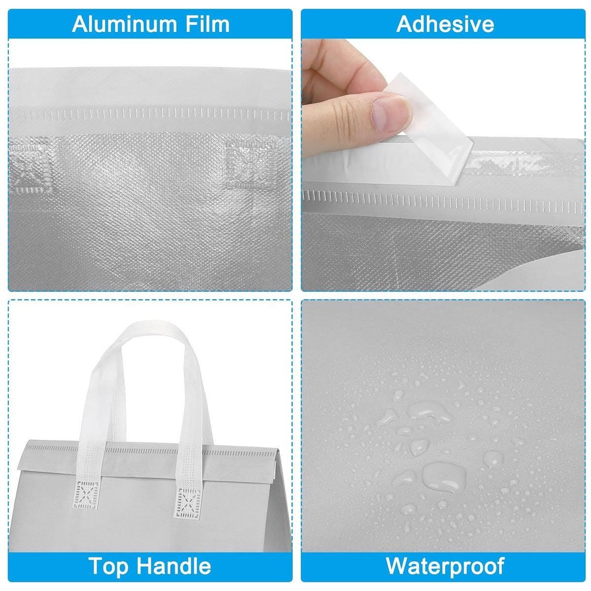Thermal Insulation Tote Bag Aluminium Foil Lining Food Storage Bag