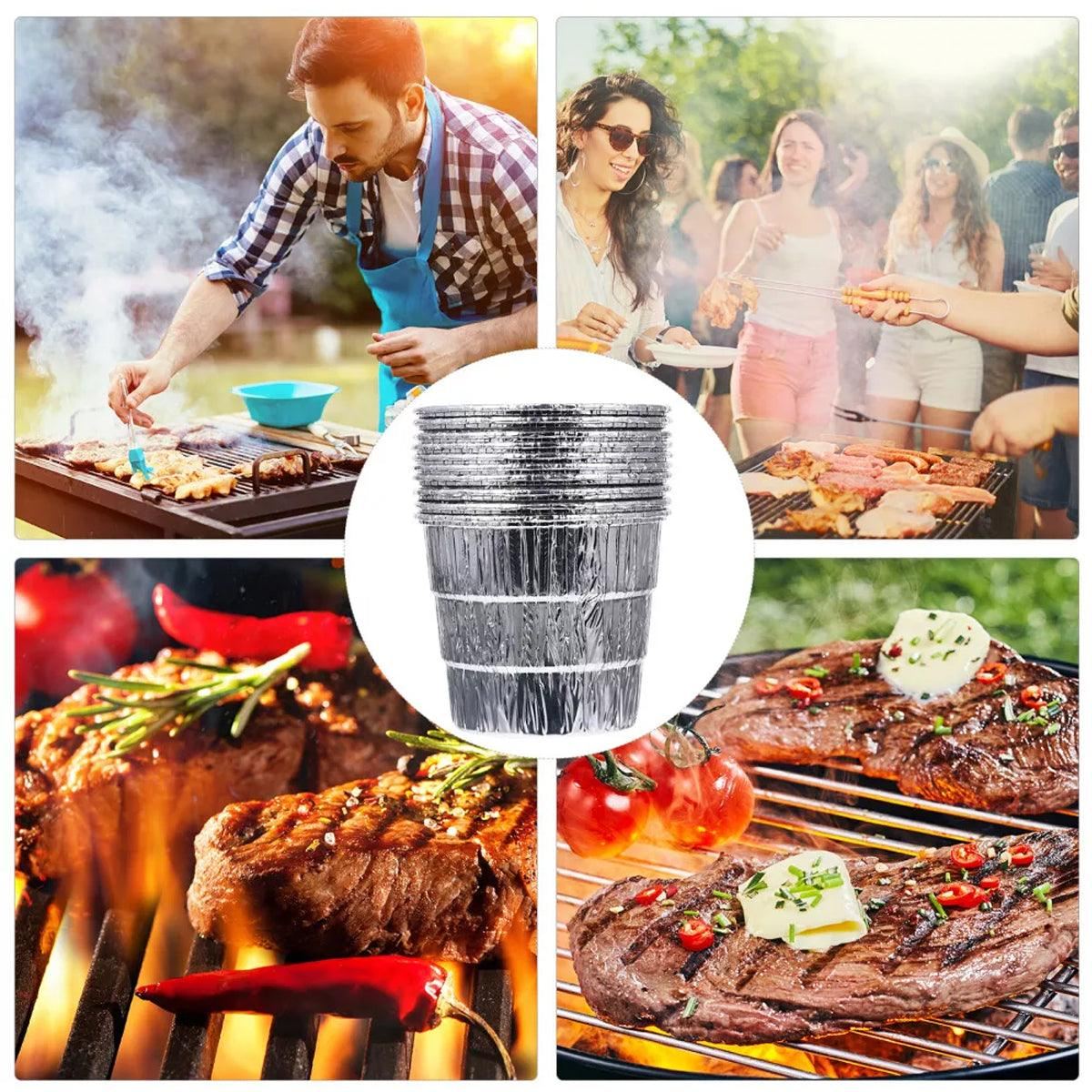 Disposable Tin Foil BBQ Bucket Liners 20PCS