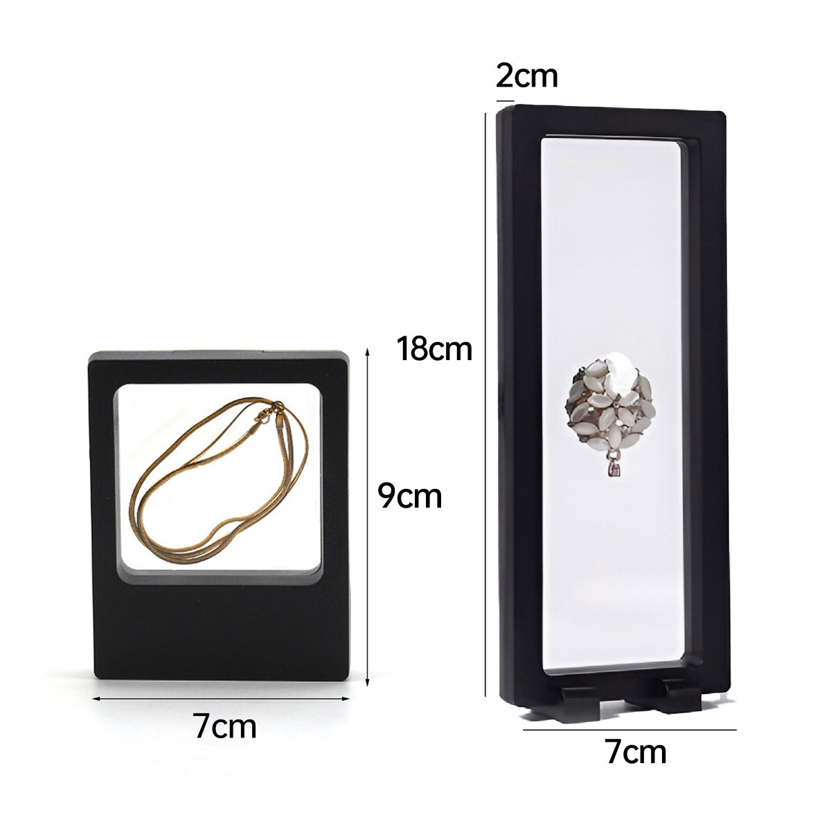 Display Box Plastic Jewelry Storage 10pcs