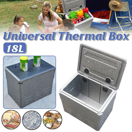 Universal Insulated Cooler Box Portable Thermal Storage 18 Litre