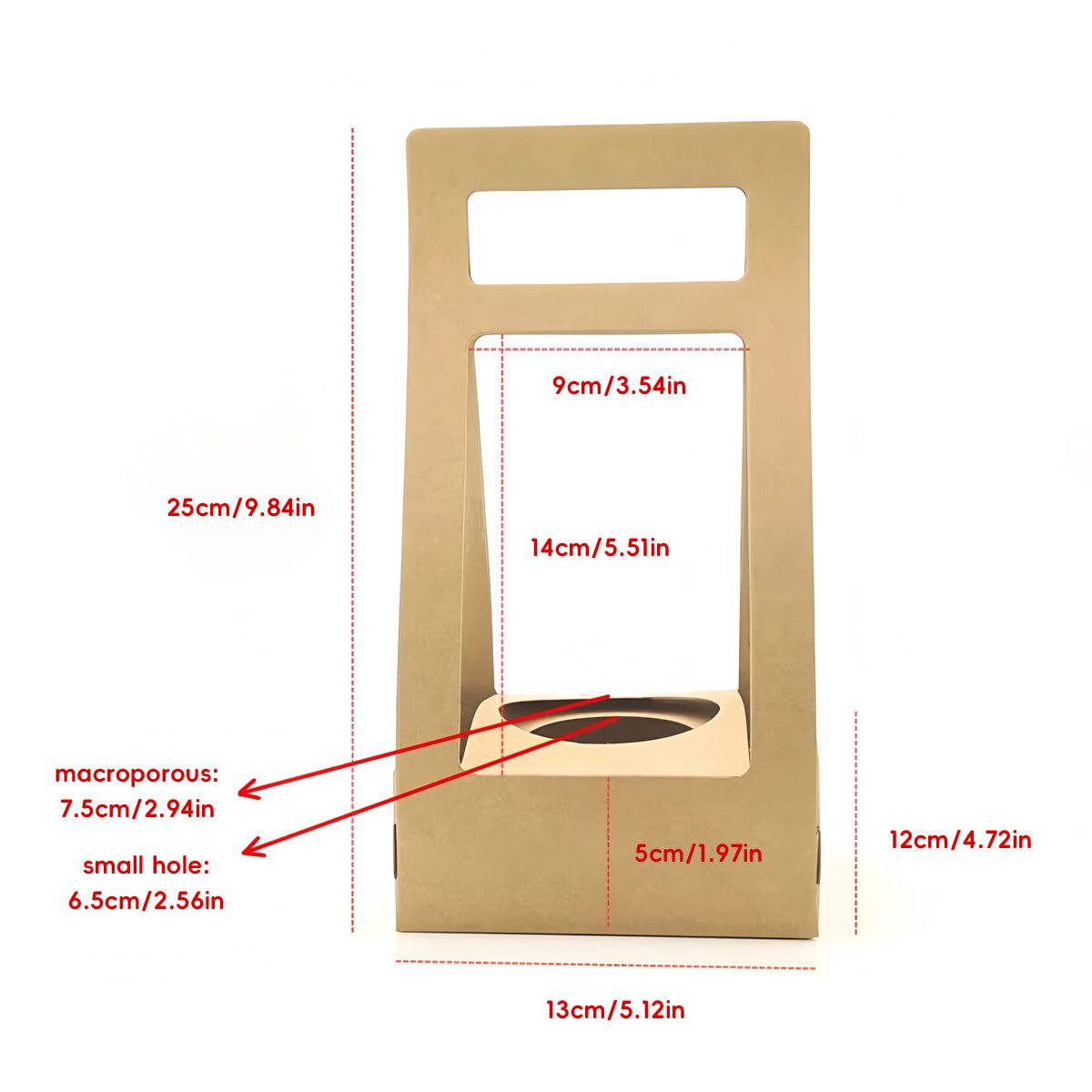 30PCS Kraft Paper Flower Gift Boxes with Handle for Wedding Favors