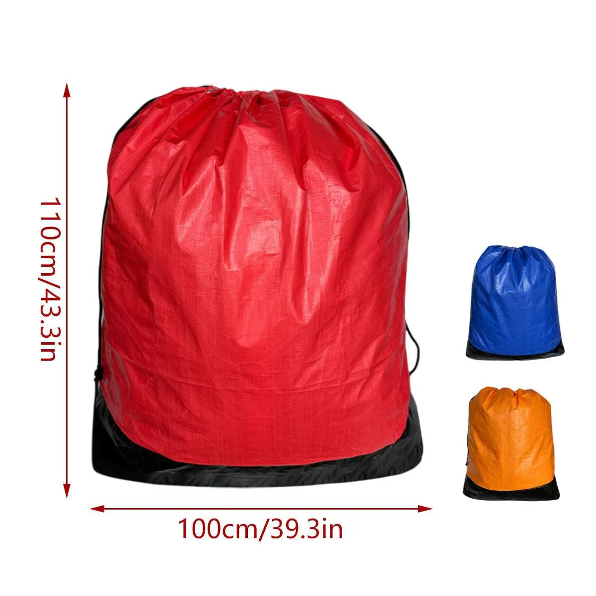 Protect your belongings with this waterproof drawstring moving bag. Made from durable PE fabric, it's spacious, lightweight, and perfect for logistics and storage.