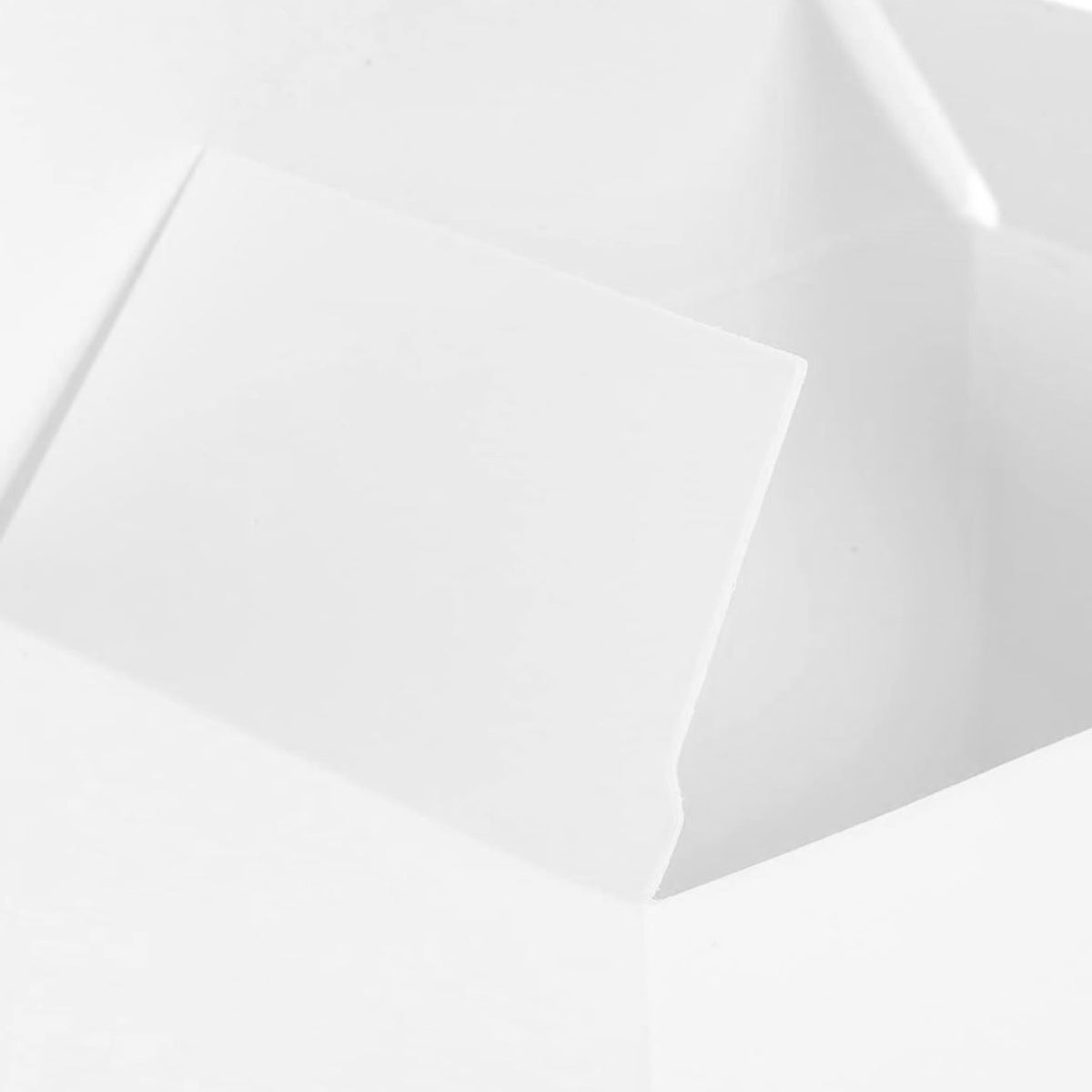 White Cardboard Gift Boxes 50PCS for Birthday Packaging