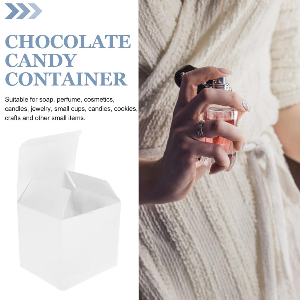 White Cardboard Gift Boxes 50PCS for Birthday Packaging