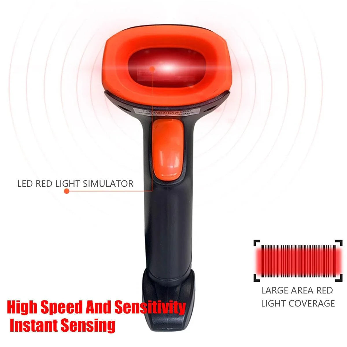Wireless Barcode Scanner – Fast, Durable & 50-Hour Battery Life