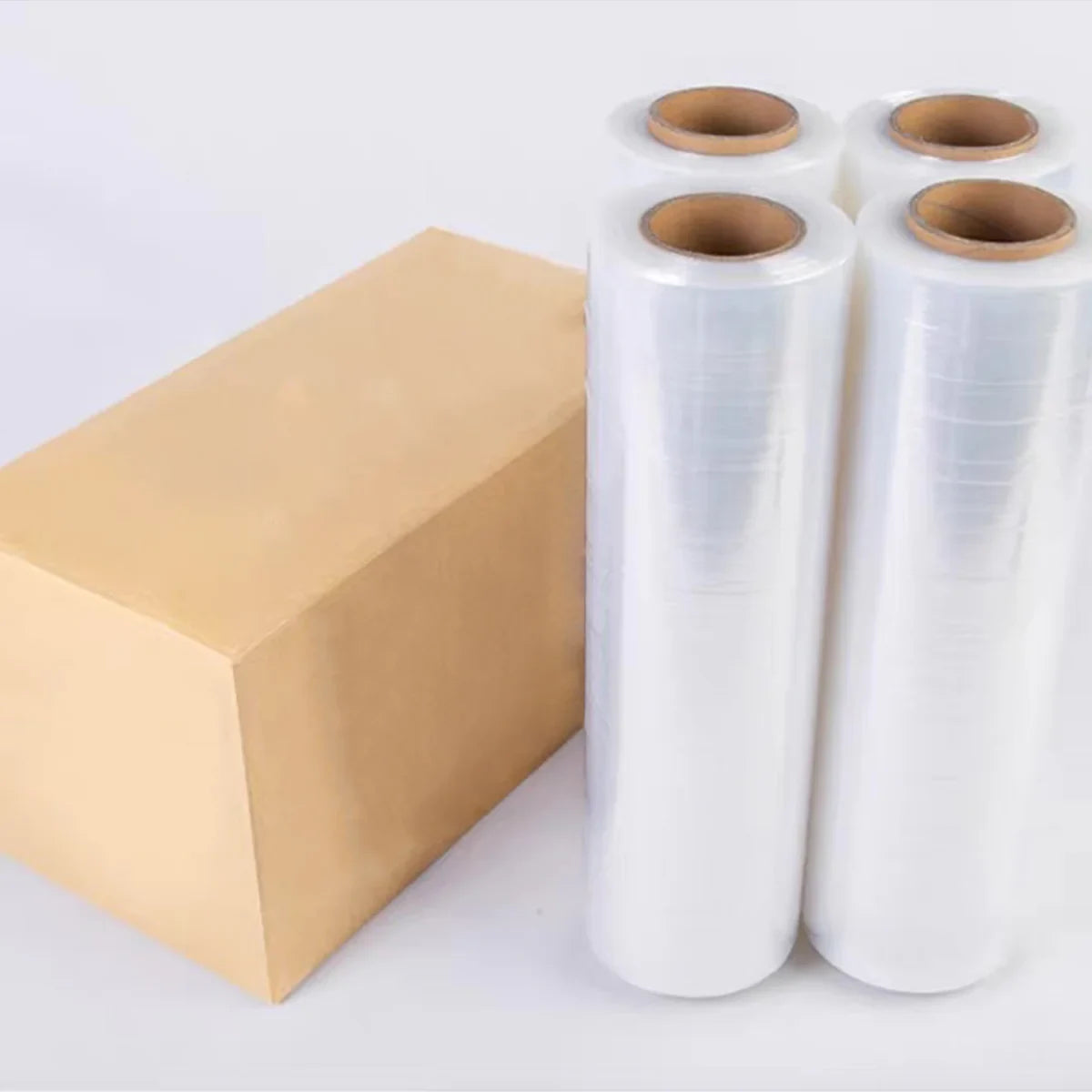 Stretch Film PE Winding Transparent 45cm Wide Logistics Wrap