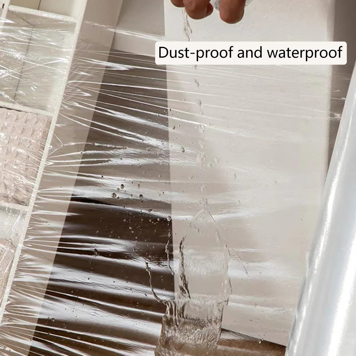 Stretch Film PE Winding Transparent 45cm Wide Logistics Wrap